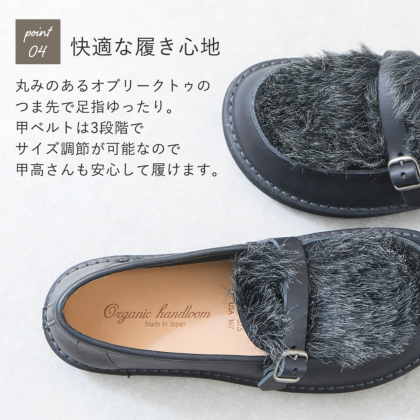 ふわふわエコファー本革シューズ｜レディース靴の通販 shop
