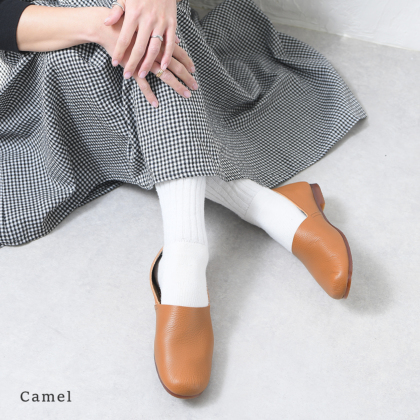 【6月末処分】kuruntokyo ブラック フラットシューズ 24cm flatshoes-4767_top.jpg