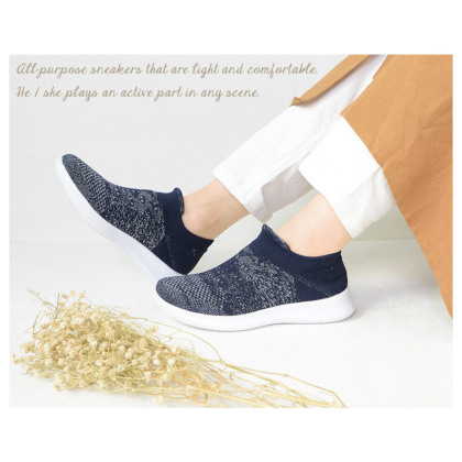 キラキラ☆ レディース スピードトレーナー ソックススニーカー 24.5 キラキラ☆ レディース スピードトレーナー ソックススニーカー