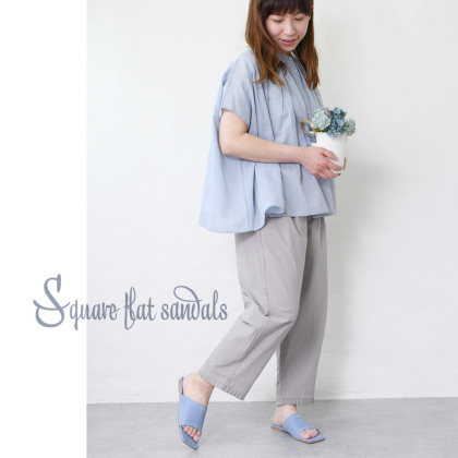 スクエアフラットサンダル｜レディース靴の通販 shop kilakila