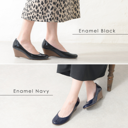 ストレッチ素材のウェッジソールパンプス｜レディース靴の通販 shop