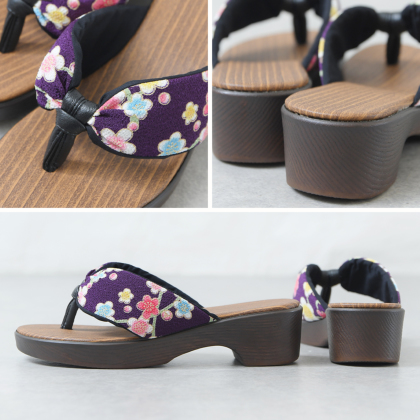 梅柄の下駄サンダル｜レディース靴の通販 shop kilakila
