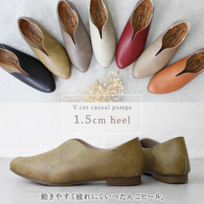 靴 KTE EU38/24.5cm Vカットシューズ｜レディース靴の通販 shop kilakila（キラキラ
