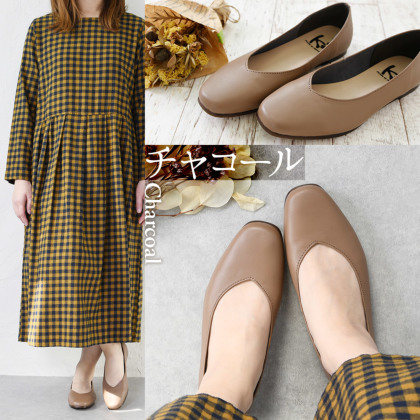 スクエアトゥ本革パンプス｜レディース靴の通販 shop kilakila