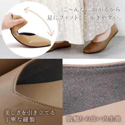 2wayスクエアトゥ本革パンプス｜レディース靴の通販 shop